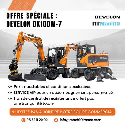 DEVELON DX100w-7  à un prix très spécial !