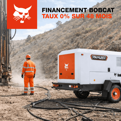 Promotion Compresseurs Bobcat – Financement 0% sur 48 mois